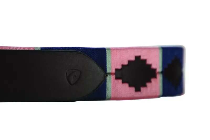 Hy Equestrian Synergy Polo Belt - Navy/Rose-1